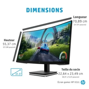 Meilleure vente 💯 HP X32c – VA/1ms/FHD ✔️ Retour Facile et Gratuit 29