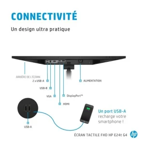 Vente flash 🧨 HP E-Series E24t G4 – 24/IPS/FHD ⭐ mode pas cher 29